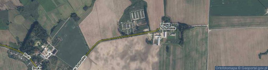 Zdjęcie satelitarne Piaski Sztumskie ul.